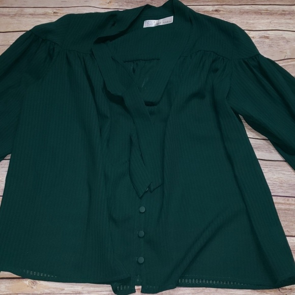 Time and Tru Tops - Green blouse
